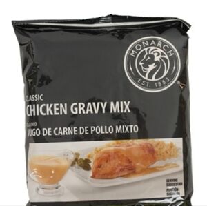 US Foods Monarch Classic Chicken Gravy Mix, Case of 6, 14oz Packets